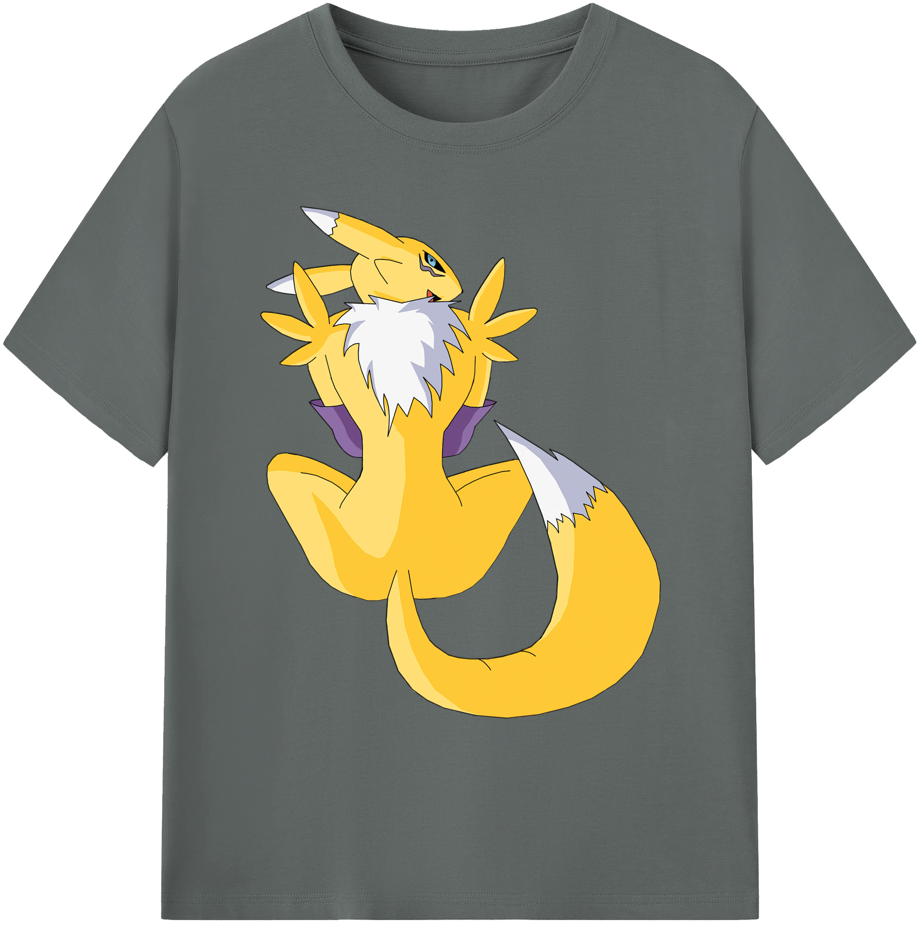 （画像用） Digimon デジタルモンスター/デジモン 綿100％ メンズ半袖Tシャツ｜肌触りやわらか＆通気性